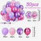 50 Piece Pink, Purple and Lilac Confetti Balloons