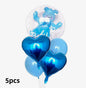 5 piece Blue Baby Boy Balloon Set