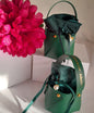 Green Tote Pouch - But as for me and my house we will serve the Lord