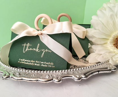 Green Triangular Candy Box with Handle