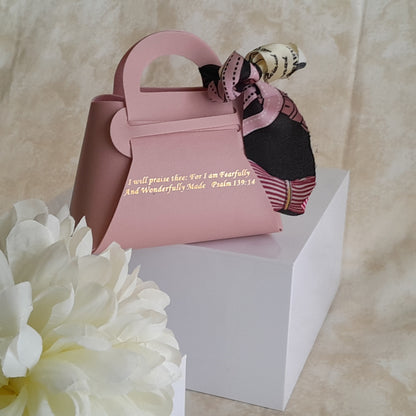 Pink mini handbag- I am fearfully and wonderfully made